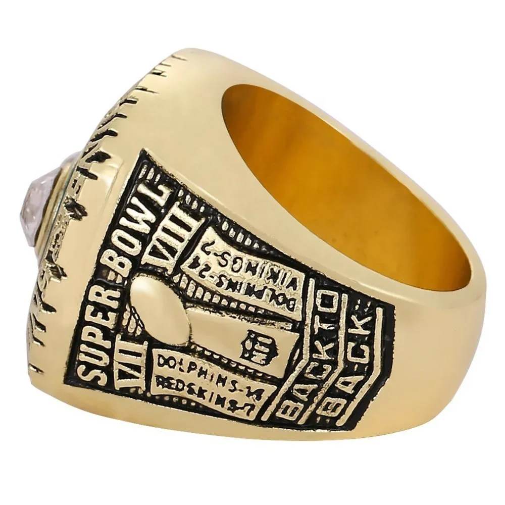 Miami Dolphins Championship Ring Fan Edition Super Bowl Gold‎ Csonka 1974